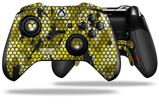 HEX Mesh Camo 01 Yellow - Decal Style Skin fits Microsoft XBOX One ELITE Wireless Controller (CONTROLLER NOT INCLUDED)