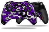 WraptorCamo Digital Camo Purple - Decal Style Skin fits Microsoft XBOX One ELITE Wireless Controller (CONTROLLER NOT INCLUDED)