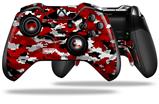 WraptorCamo Digital Camo Red - Decal Style Skin fits Microsoft XBOX One ELITE Wireless Controller (CONTROLLER NOT INCLUDED)
