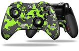 WraptorCamo Old School Camouflage Camo Lime Green - Decal Style Skin fits Microsoft XBOX One ELITE Wireless Controller (CONTROLLER NOT INCLUDED)