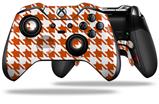 Houndstooth Burnt Orange - Decal Style Skin fits Microsoft XBOX One ELITE Wireless Controller (CONTROLLER NOT INCLUDED)