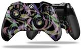 Neon Swoosh on Black - Decal Style Skin fits Microsoft XBOX One ELITE Wireless Controller (CONTROLLER NOT INCLUDED)