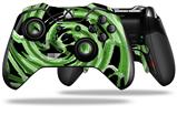 Alecias Swirl 02 Green - Decal Style Skin fits Microsoft XBOX One ELITE Wireless Controller (CONTROLLER NOT INCLUDED)