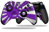 Rising Sun Japanese Flag Purple - Decal Style Skin fits Microsoft XBOX One ELITE Wireless Controller (CONTROLLER NOT INCLUDED)