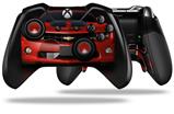 2010 Chevy Camaro Victory Red - Black Stripes on Black - Decal Style Skin fits Microsoft XBOX One ELITE Wireless Controller (CONTROLLER NOT INCLUDED)