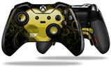 Glass Heart Grunge Yellow - Decal Style Skin fits Microsoft XBOX One ELITE Wireless Controller (CONTROLLER NOT INCLUDED)