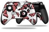 Butterflies Pink - Decal Style Skin fits Microsoft XBOX One ELITE Wireless Controller (CONTROLLER NOT INCLUDED)