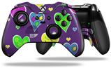 Crazy Hearts - Decal Style Skin fits Microsoft XBOX One ELITE Wireless Controller (CONTROLLER NOT INCLUDED)