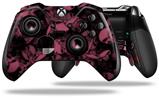 Skulls Confetti Pink - Decal Style Skin fits Microsoft XBOX One ELITE Wireless Controller (CONTROLLER NOT INCLUDED)