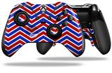 Zig Zag Red White and Blue - Decal Style Skin fits Microsoft XBOX One ELITE Wireless Controller (CONTROLLER NOT INCLUDED)