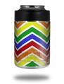 Skin Decal Wrap for Yeti Colster, Ozark Trail and RTIC Can Coolers - Zig Zag Rainbow (COOLER NOT INCLUDED)
