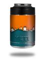 Skin Decal Wrap for Yeti Colster, Ozark Trail and RTIC Can Coolers - Ripped Colors Orange Seafoam Green (COOLER NOT INCLUDED)