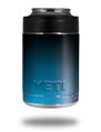 Skin Decal Wrap for Yeti Colster, Ozark Trail and RTIC Can Coolers - Smooth Fades Neon Blue Black (COOLER NOT INCLUDED)