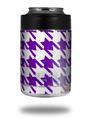 Skin Decal Wrap for Yeti Colster, Ozark Trail and RTIC Can Coolers - Houndstooth Purple (COOLER NOT INCLUDED)