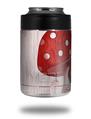Skin Decal Wrap for Yeti Colster, Ozark Trail and RTIC Can Coolers - Mushrooms Red (COOLER NOT INCLUDED)
