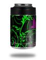 Skin Decal Wrap for Yeti Colster, Ozark Trail and RTIC Can Coolers - Twisted Garden Green and Hot Pink (COOLER NOT INCLUDED)
