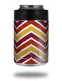 Skin Decal Wrap for Yeti Colster, Ozark Trail and RTIC Can Coolers - Zig Zag Yellow Burgundy Orange (COOLER NOT INCLUDED)