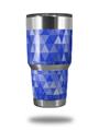 Skin Decal Wrap for Yeti Tumbler Rambler 30 oz Triangle Mosaic Blue (TUMBLER NOT INCLUDED)