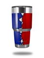 Skin Decal Wrap for Yeti Tumbler Rambler 30 oz Ripped Colors Blue Red (TUMBLER NOT INCLUDED)