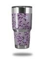 Skin Decal Wrap for Yeti Tumbler Rambler 30 oz Victorian Design Purple (TUMBLER NOT INCLUDED)