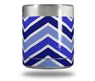 Skin Decal Wrap for Yeti Rambler Lowball - Zig Zag Blues (CUP NOT INCLUDED)