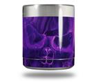 Skin Decal Wrap for Yeti Rambler Lowball - Flaming Fire Skull Purple (CUP NOT INCLUDED)