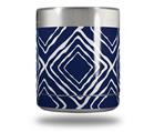 Skin Decal Wrap for Yeti Rambler Lowball - Wavey Navy Blue (CUP NOT INCLUDED)