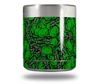 Skin Decal Wrap for Yeti Rambler Lowball - Scattered Skulls Green (CUP NOT INCLUDED)