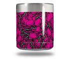 Skin Decal Wrap for Yeti Rambler Lowball - Scattered Skulls Hot Pink (CUP NOT INCLUDED)