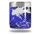 Skin Decal Wrap for Yeti Rambler Lowball - Halftone Splatter White Blue (CUP NOT INCLUDED)