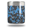 Skin Decal Wrap for Yeti Rambler Lowball - WraptorCamo Old School Camouflage Camo Blue Medium (CUP NOT INCLUDED)