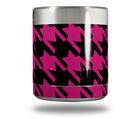 Skin Decal Wrap for Yeti Rambler Lowball - Houndstooth Hot Pink on Black (CUP NOT INCLUDED)
