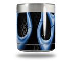 Skin Decal Wrap for Yeti Rambler Lowball - Metal Flames Blue (CUP NOT INCLUDED)