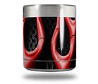 Skin Decal Wrap for Yeti Rambler Lowball - Metal Flames Red (CUP NOT INCLUDED)