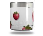 Skin Decal Wrap for Yeti Rambler Lowball - Strawberries on White (CUP NOT INCLUDED)