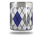 Skin Decal Wrap for Yeti Rambler Lowball - Argyle Blue and Gray (CUP NOT INCLUDED)