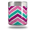 Skin Decal Wrap for Yeti Rambler Lowball - Zig Zag Teal Pink Purple (CUP NOT INCLUDED)