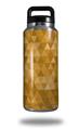 Skin Decal Wrap for Yeti Rambler Bottle 36oz Triangle Mosaic Orange (YETI NOT INCLUDED)