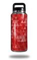 Skin Decal Wrap for Yeti Rambler Bottle 36oz Triangle Mosaic Red (YETI NOT INCLUDED)