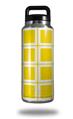 Skin Decal Wrap for Yeti Rambler Bottle 36oz Squared Yellow (YETI NOT INCLUDED)