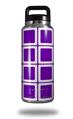 Skin Decal Wrap for Yeti Rambler Bottle 36oz Squared Purple (YETI NOT INCLUDED)