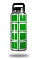 Skin Decal Wrap for Yeti Rambler Bottle 36oz Squared Green (YETI NOT INCLUDED)
