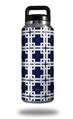 Skin Decal Wrap for Yeti Rambler Bottle 36oz Boxed Navy Blue (YETI NOT INCLUDED)