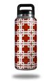 Skin Decal Wrap for Yeti Rambler Bottle 36oz Boxed Red Dark (YETI NOT INCLUDED)