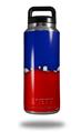 Skin Decal Wrap for Yeti Rambler Bottle 36oz Ripped Colors Blue Red (YETI NOT INCLUDED)
