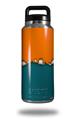 Skin Decal Wrap for Yeti Rambler Bottle 36oz Ripped Colors Orange Seafoam Green (YETI NOT INCLUDED)