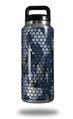 Skin Decal Wrap for Yeti Rambler Bottle 36oz HEX Mesh Camo 01 Blue (YETI NOT INCLUDED)