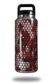 Skin Decal Wrap for Yeti Rambler Bottle 36oz HEX Mesh Camo 01 Red (YETI NOT INCLUDED)
