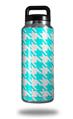 Skin Decal Wrap for Yeti Rambler Bottle 36oz Houndstooth Neon Teal (YETI NOT INCLUDED)