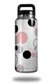 Skin Decal Wrap for Yeti Rambler Bottle 36oz Lots of Dots Pink on White (YETI NOT INCLUDED)